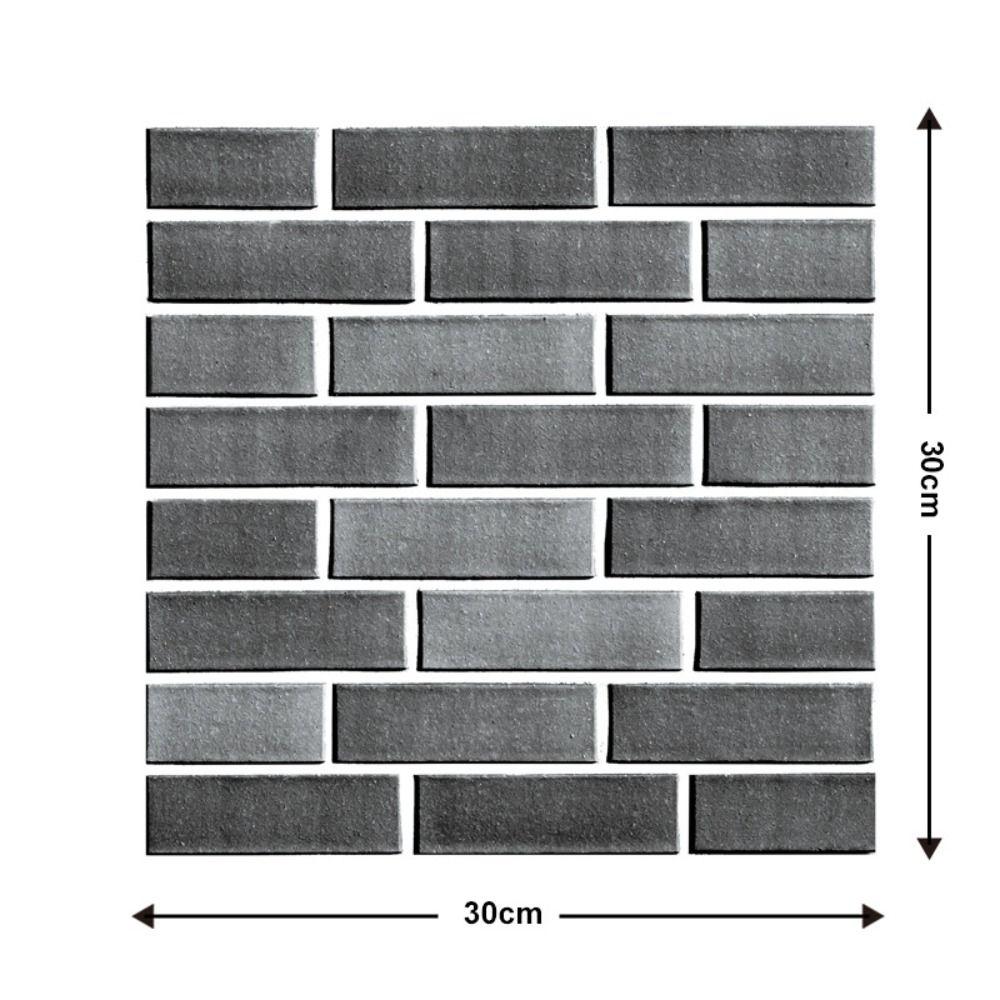 Kolej DIY Cihlový design pro nástěnnou dekoraci Nástěnná nálepka 3D Tapeta Pozadí Tapeta