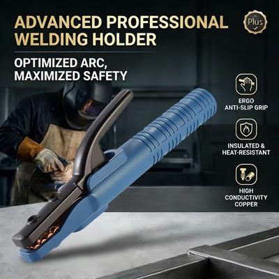 300A/500A/800A Electrode Holder Copper Casting Insulated Handle Welders Holder Heat Resistant Insulated Brass Clamp