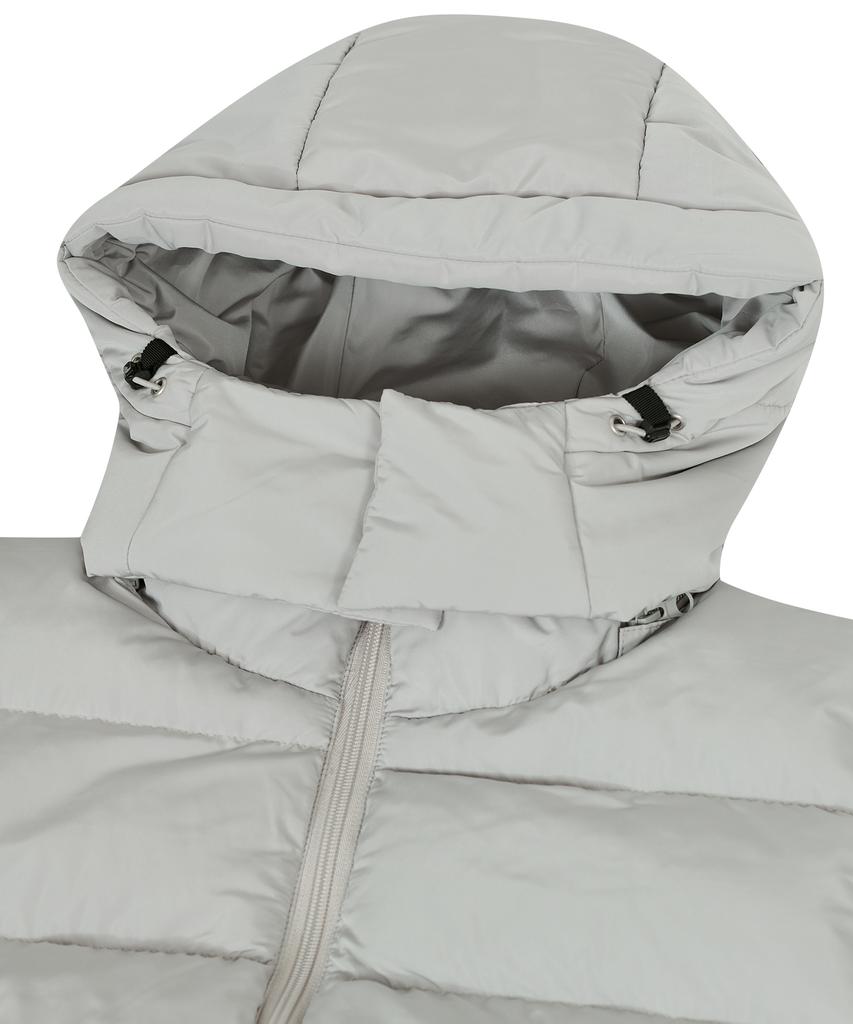 Standarderror 87-Stan022 Essential 2-Way Detachable Hooded Padded Vest Khaki Grey