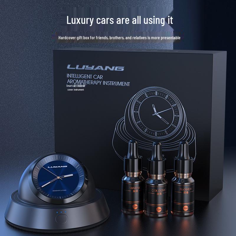 Advanced Car Aromatherapy Clock with Long-Lasting Scent - Interior Perfume Ornament