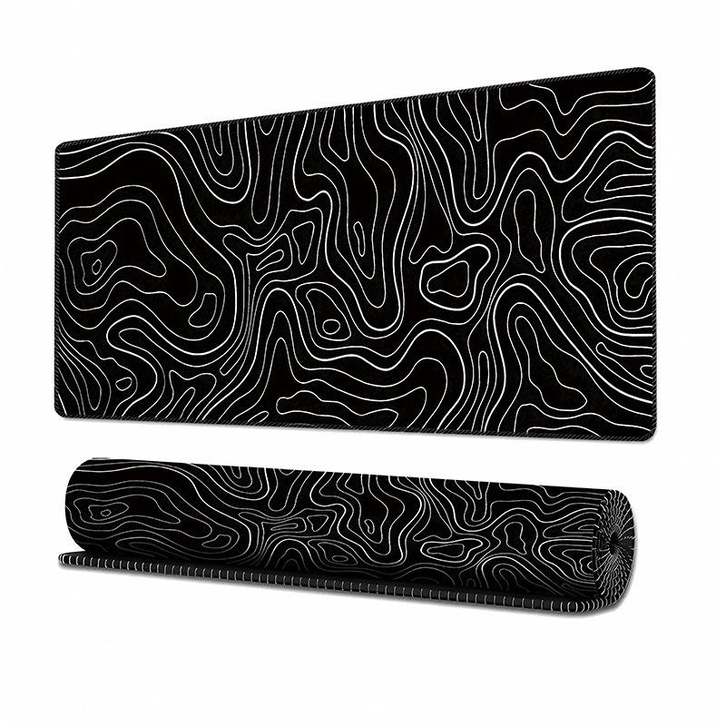 Mouse Pad Gamer Acessórios para Computador Gamer Grande Teclado Tapete de Mesa Preto Mousepad para Escritório Laptop Acessório de Mesa