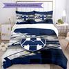 C.F.Monterrey Football Crest Art Printed Pattern Duvet Cover Set – includes 1 duvet cover and 2 matching pillowcases Bedroom decor Christmas gifts