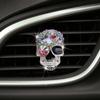 Crystal Skull Car Air Fresheners Car Diffuser Vent Clip Rhinestone Diamond Car Decoration Car Interior Decor For Halloween