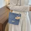Urban Minimalist Synthetic Leather Water Bucket Bag For Daily Use