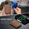 RFID Blocking Magnetic Flip Leather Card Holder Men Sle Kickstand Wallet for Magsafe IPhone 17 Pro Max Samsung S26 Ultra Case