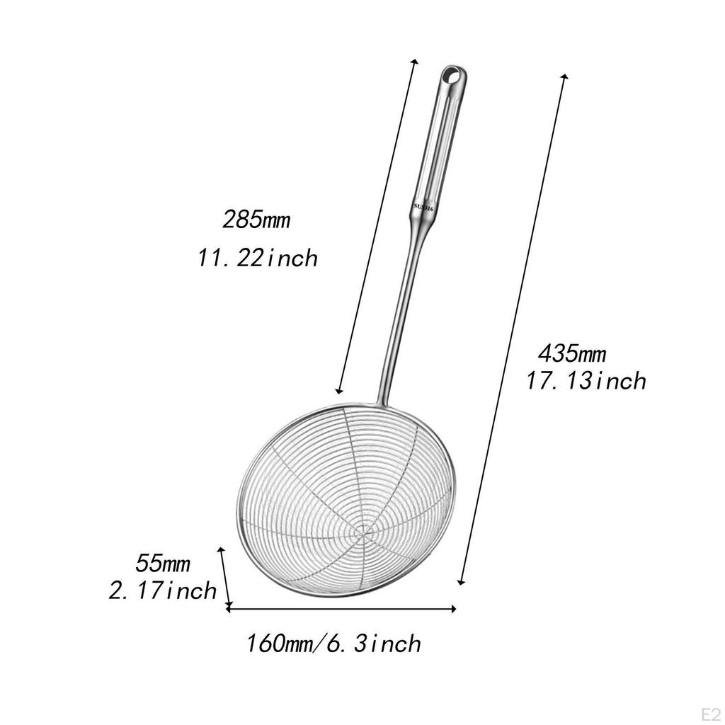 Strainer Ladle Spoon Professional Colander Easy to Clean for Cooking and Frying