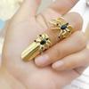 Unique Spiders Finger Rings Adjustable Rings Spiders Opening Rings Stylish Gothic Rings Eye Catching Finger Jewelry