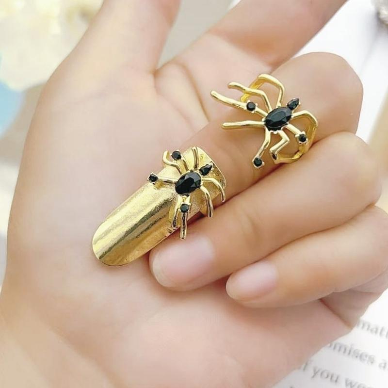 Unique Spiders Finger Rings Adjustable Rings Spiders Opening Rings Stylish Gothic Rings Eye Catching Finger Jewelry