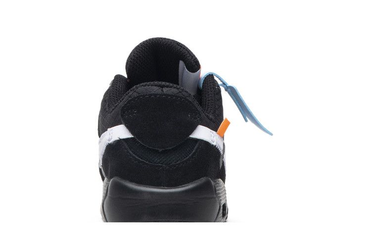 Kids' Sneakers Nike Air Max 90 Off-White Black (TD) Black/White-Cone-Black