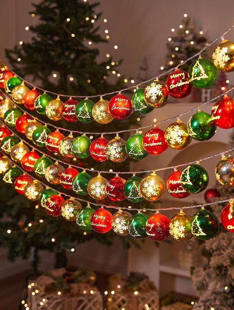 LED Christmas Tree Fairy Lights - Flashing Star String for Festive Decoration and Birthday Scenes