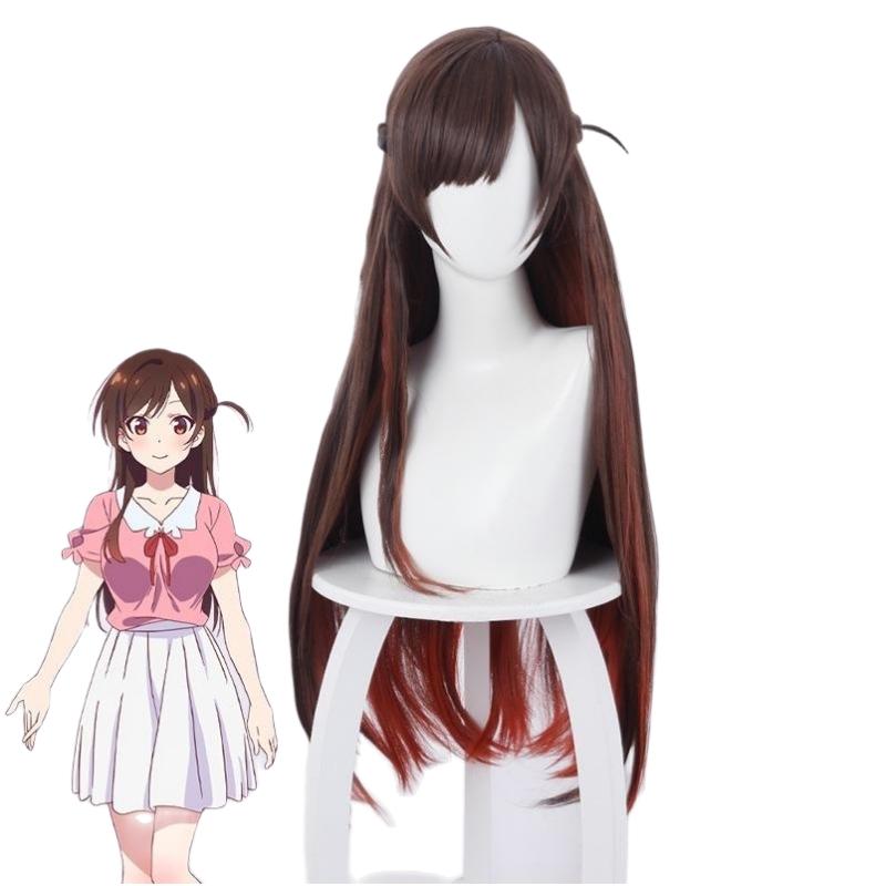Anime Kanojo Okarishimasu Rent-a-girlfriend Mizuhara Ichinose Chizuru Chizuru Cosplay Wig Top Skirt Outfit Halloween Costumes