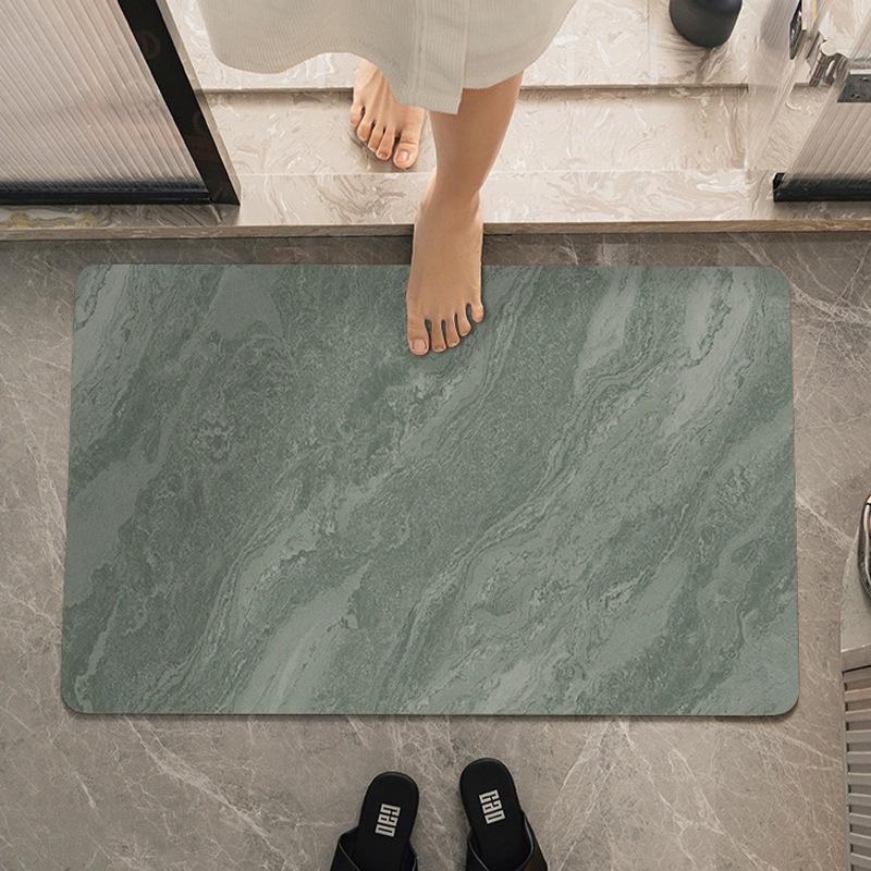 Simple Diatom Mud Thickened Cushion Absorbent Mat Bathroom Door Mat Quick Drying High-end Bathroom Mat Non-slip