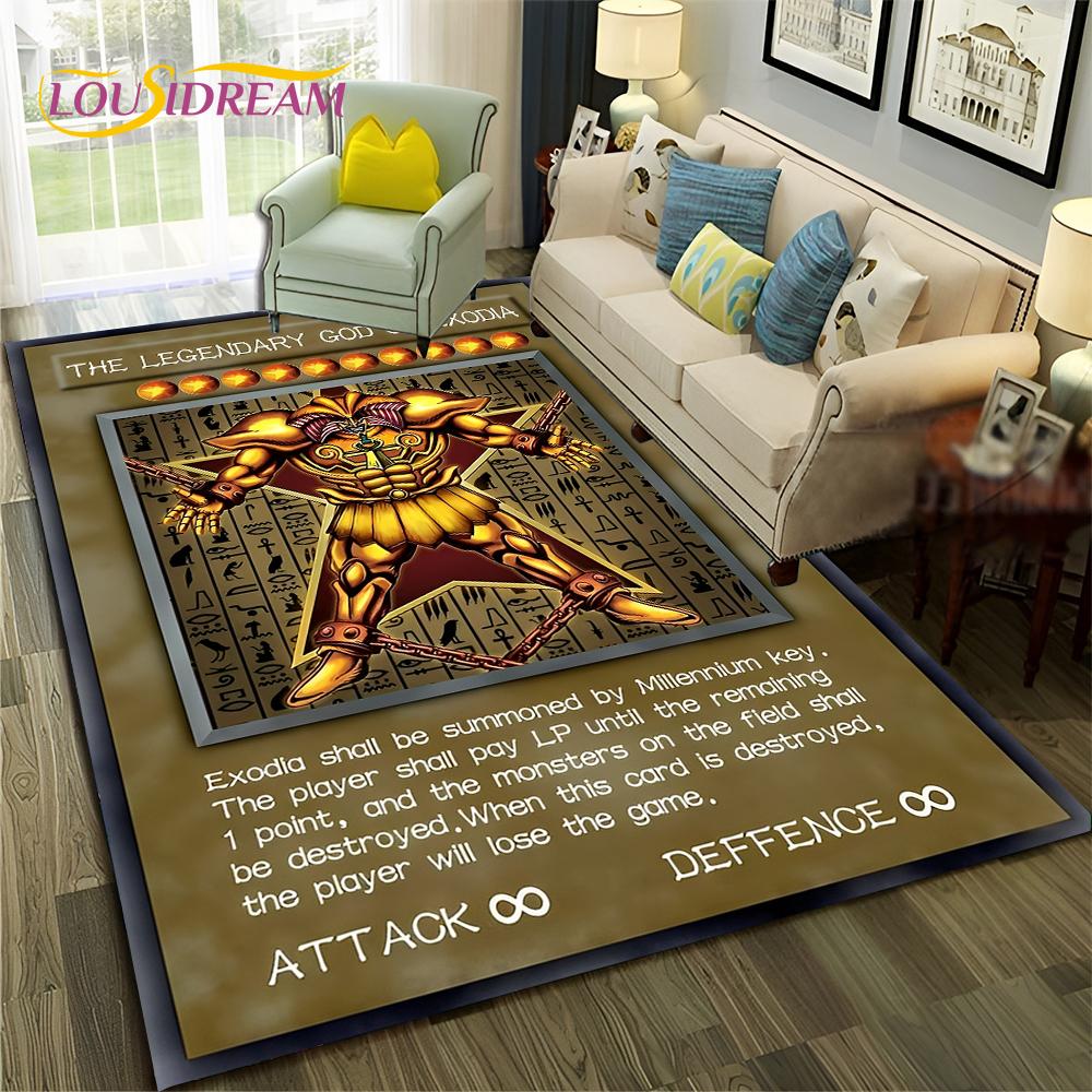 Cartoon Anime Yu-Gi-Oh MONSTER CARD dywan dywan dla domu salon sypialnia Sofa wycieraczka Decor, dywanik dla dzieci antypoślizgowa mata podłogowa