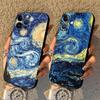 Coque de téléphone souple Ciel étoilé de Van Gogh pour iPhone 11 12 13 Mini 15 Plus 17 16 Pro Max SE X XS XR 14 7 8 17Air