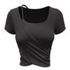 Women's Summer Cross Short Sleeve Yoga & Fitness Top