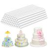 10Pcs White Cake Support Rods Reusable Cake Stacking Sticks Round Dowels Straws  Baking Accessories