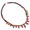 Natural Mahogany Obsidian Red Tiger Eye Onyx Smooth Beads Necklace 6-24 Mm 19.5" UB-8439