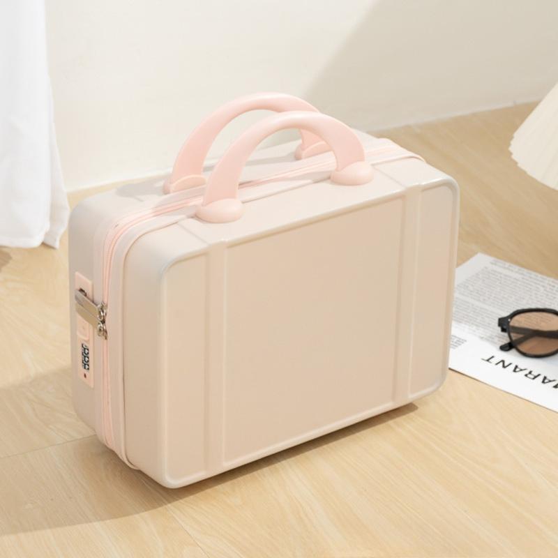 1Pc Small Suitcase, Mini Cosmetic Case, Small Case, Souvenir, Suitcase, Storage Bag, Password Box.
