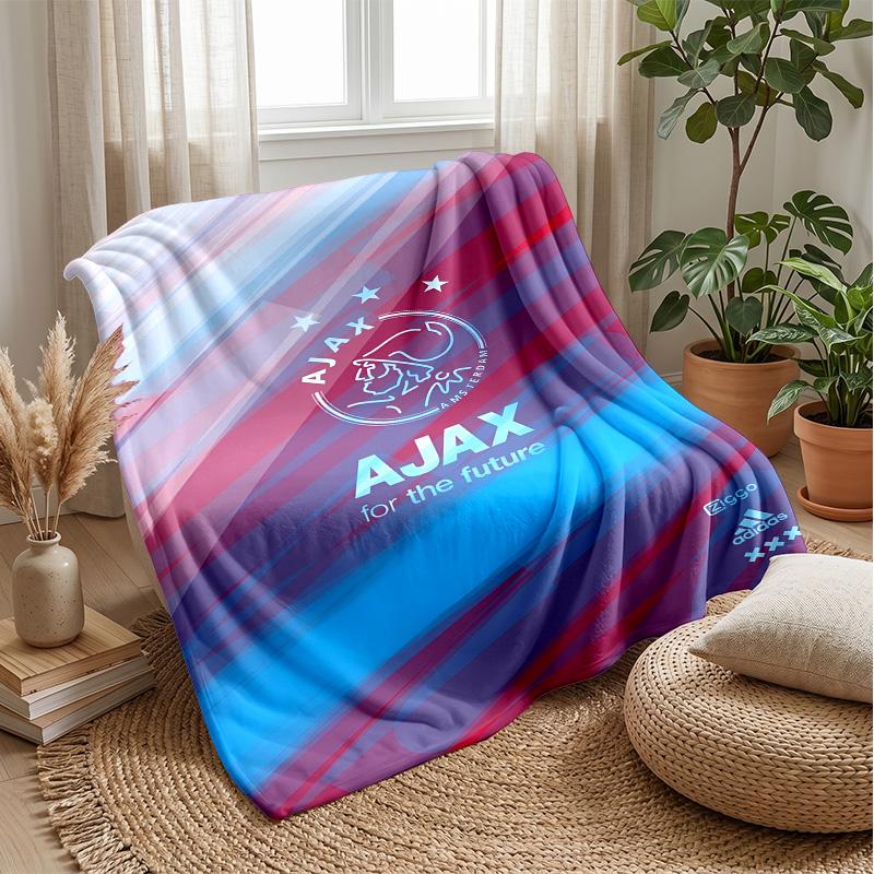 Ajax Amsterdam Theme blanket Soft Flannel Fleece Blanket Warm Lightweight Throw Blanket for Home Sofa Bed