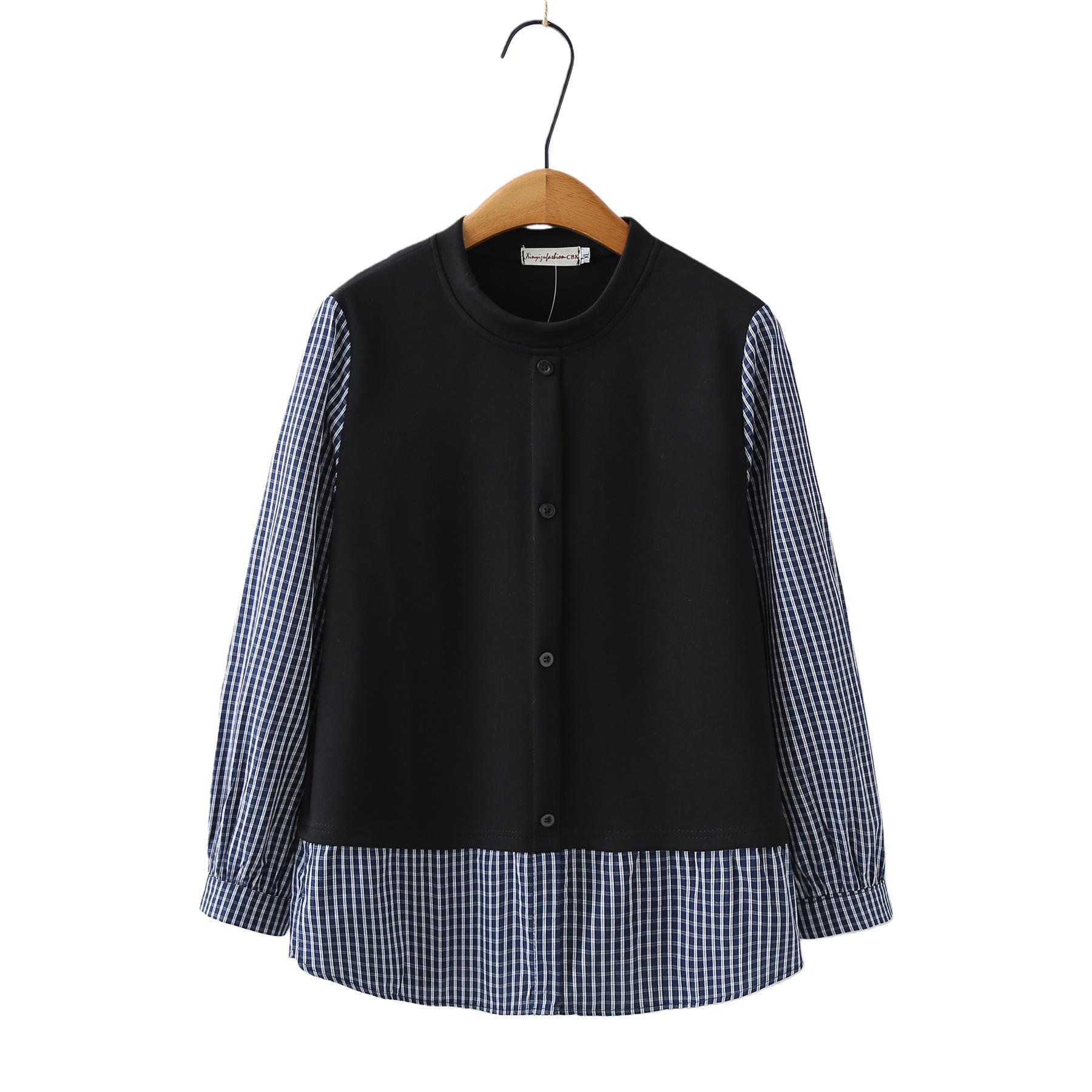 

Plus Size Women s Striped Patchwork Hoodie Pullover - Casual Spring Long Sleeve Top, 2026 Collection XL чорний