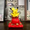 13cm Pikachu Gk Figure Gold Coin Themed Collectible Statue Desktop Decor Car Ornament Anime Peripheral Toy For Fans