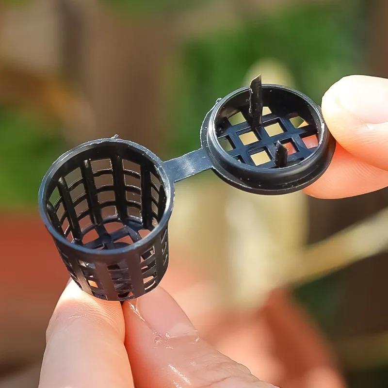 Plastic Fertilizer Baskets with Lid Portable Bonsai Plant Feed Holder Garden Potted Plant Cultivation Accessories