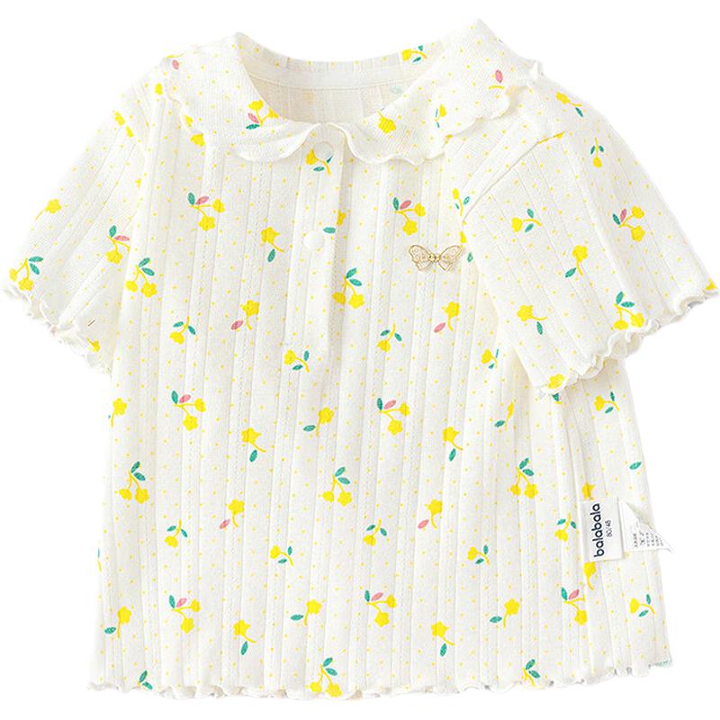 Balabala Baby Girls Short Sleeve T-Shirt 90