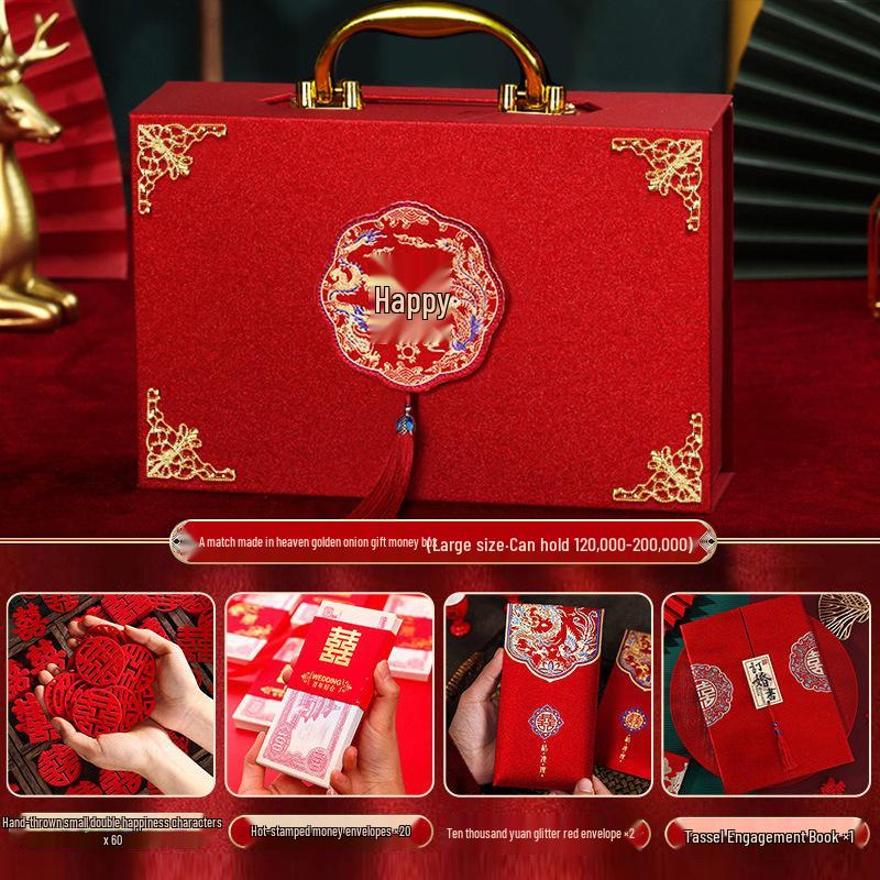 Luxury Betrothal Gift Box: Elegant Engagement & Wedding Decoration for Bride Price Cash