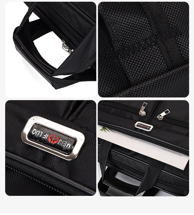 Men's Large Capacity Wear-Resistant Briefcase and Laptop Travel Bag