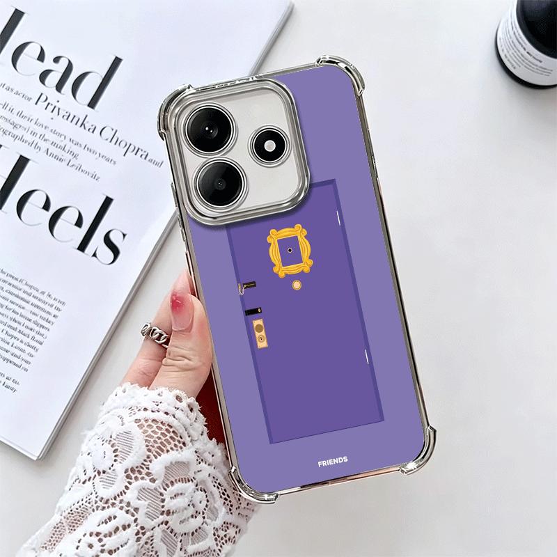 Friends Tv Show Theme Plating Phone Case For Xiaomi Redmi Note 14 15 Pro Plus 13 12 11 11S 11T 10 9S 9 5G Anti-Fall Airabag Cove