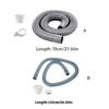 Corrosion Resistant 70cm/100cm PVC Drain Hose Flexible Plumbing Pipe Bendable Pipe for Bathroom & Kitchen Application