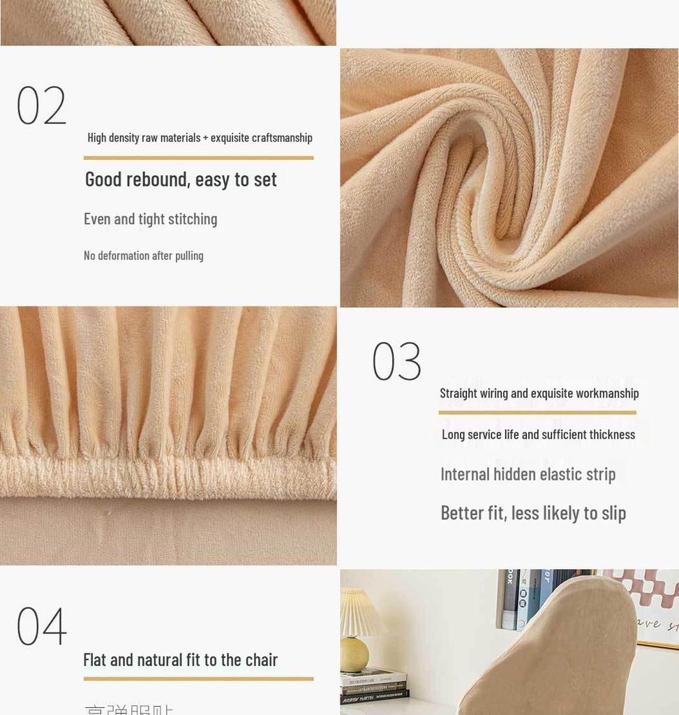 Funda para Silla Gaming de Terciopelo Zorro Plateado - Ajuste Elástico Universal para las Cuatro Estaciones con Protección para Reposabrazos