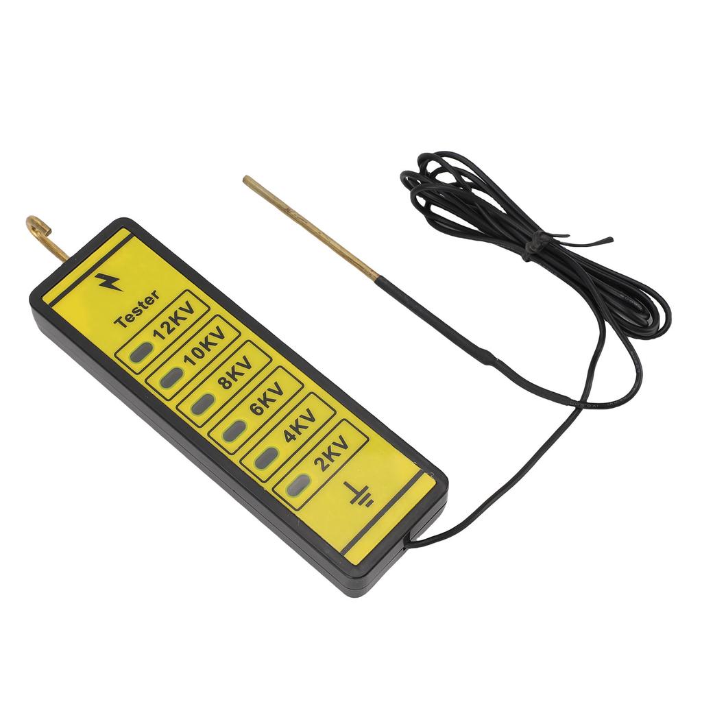 Portable Electric Fence Voltage Tester 12kv Electric Fence Voltage Fault Finder with 6 Indicator Lights for Farm