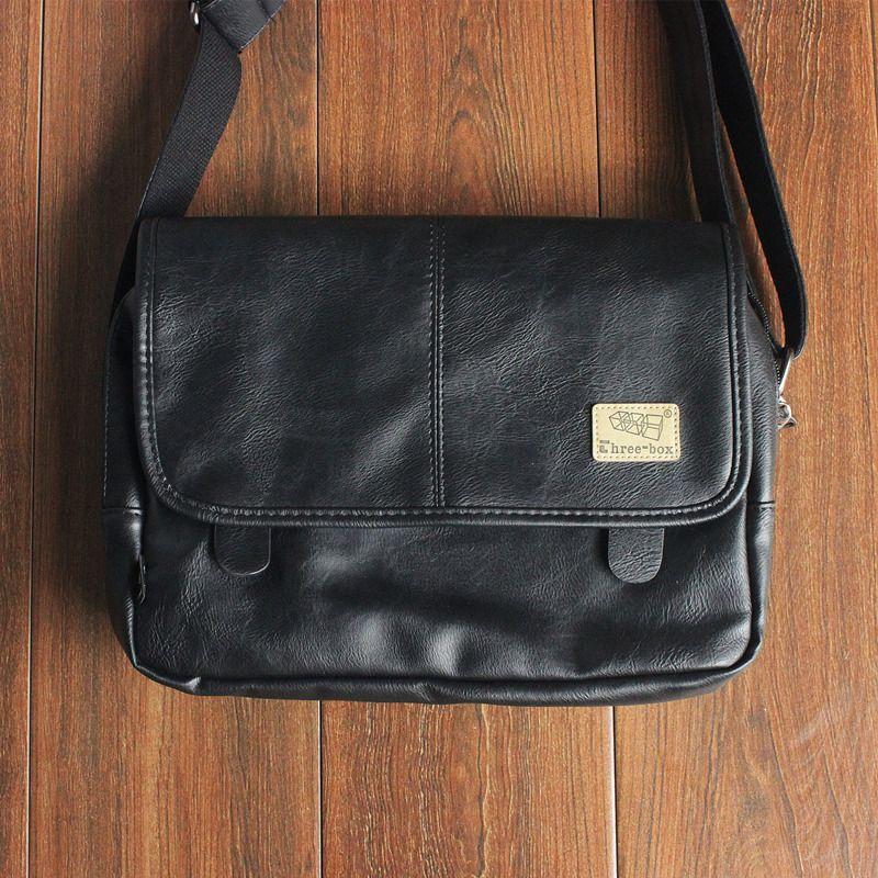 

New Arrival Fashion iPad Shoulder Genuine Goods Casual Bag Black