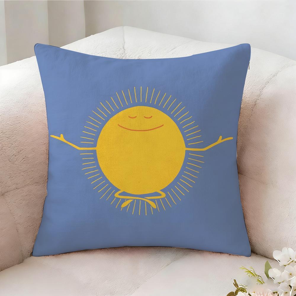 Cartoon Fun Patterns For Toddlers Pillow Case Pillowcase Doublesided Printed Sofa Cushion Bedroom Headboard Pillow