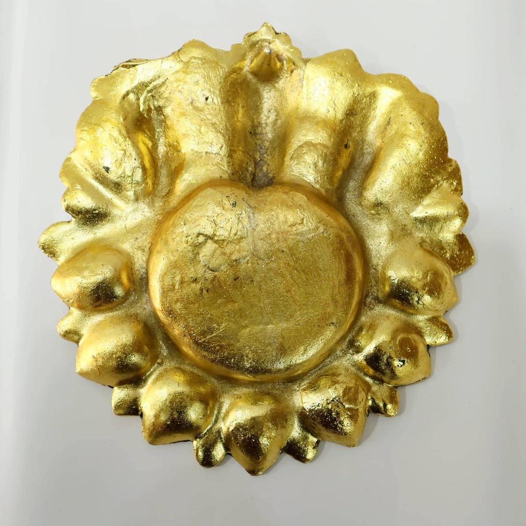 Traditional Antique Design Ganesha Pooja Thali l Beautiful Aarti Thali l 8.5" Diameter l Card Board Packing Best for Gifting