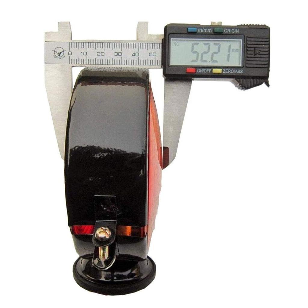 Tractor Tail Light Set | Red & Amber 12V Hazard Warning Lamp | Parking & Turn Signal Lights | Suitable for John Deere & Massey Ferguson | Set of 2