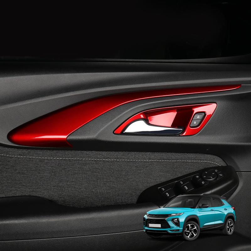 For Chevrolet Trailblazer -2025 LHD 4Pcs Door Bowl Handle Panel Decor Cover Trim Interior Styling Auto Car Accessories