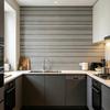 2 Pcs Peel And Wood Grating Stripe Stick Backsplash Tile Self-Adhesive Wallpaper Faux