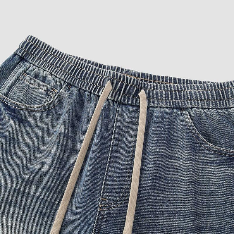 Semir Men's Retro Loose Fit Curved Leg Jeans