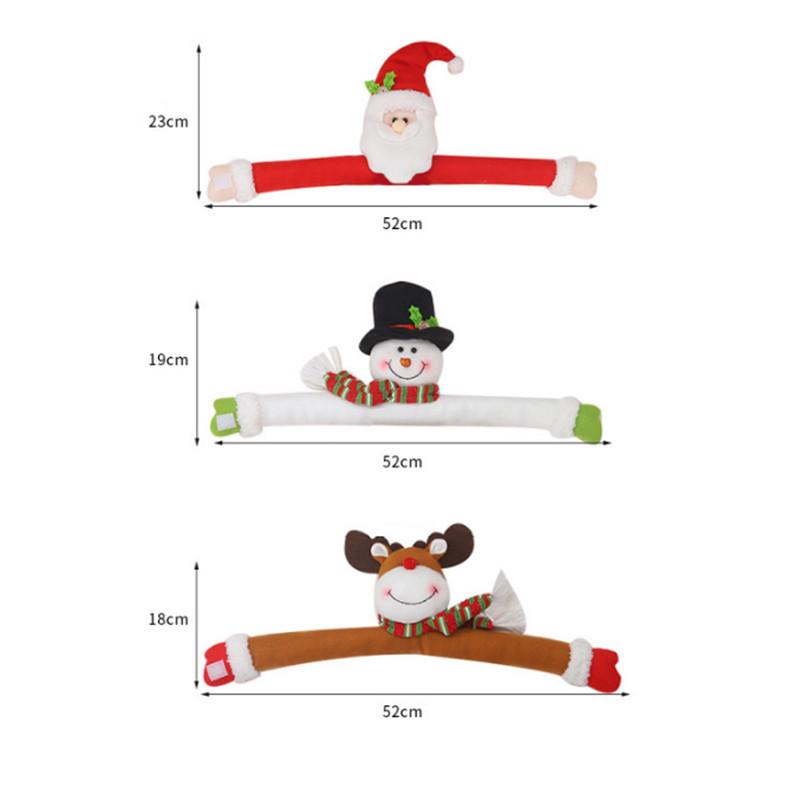 Cute Elk Christmas Decoration Creative Small Animal Christmas Curtain Decoration Home Christmas Family Party Curtain Decoration