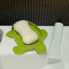 1/2Pcs Tortoise Soap Dish PP Material Soap Holder Shower Bathroom Kitchen Anti-Slip Soap Tray Home Decor