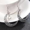 925 Silver Needle Stud Earrings Ins Style Sun Moon Star Luxury Cubic Zirconia Drop Earrings For Women Fashion Jewelry Gift
