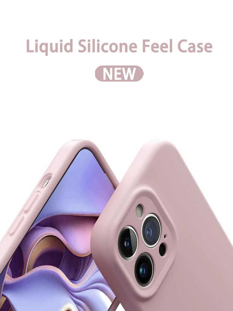 Original Silicone Feel Lens Protection Case For iPhone 17 14 12 11 13 15 16 Pro Max for Apple 16 15 14 Plus Air Shockproof Cover