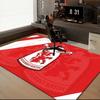 Football Club Emblem Printed Office Carpet Chair Cushion Entryway Rug, Rugs for Living Room, Bedroom Christmas Gifts