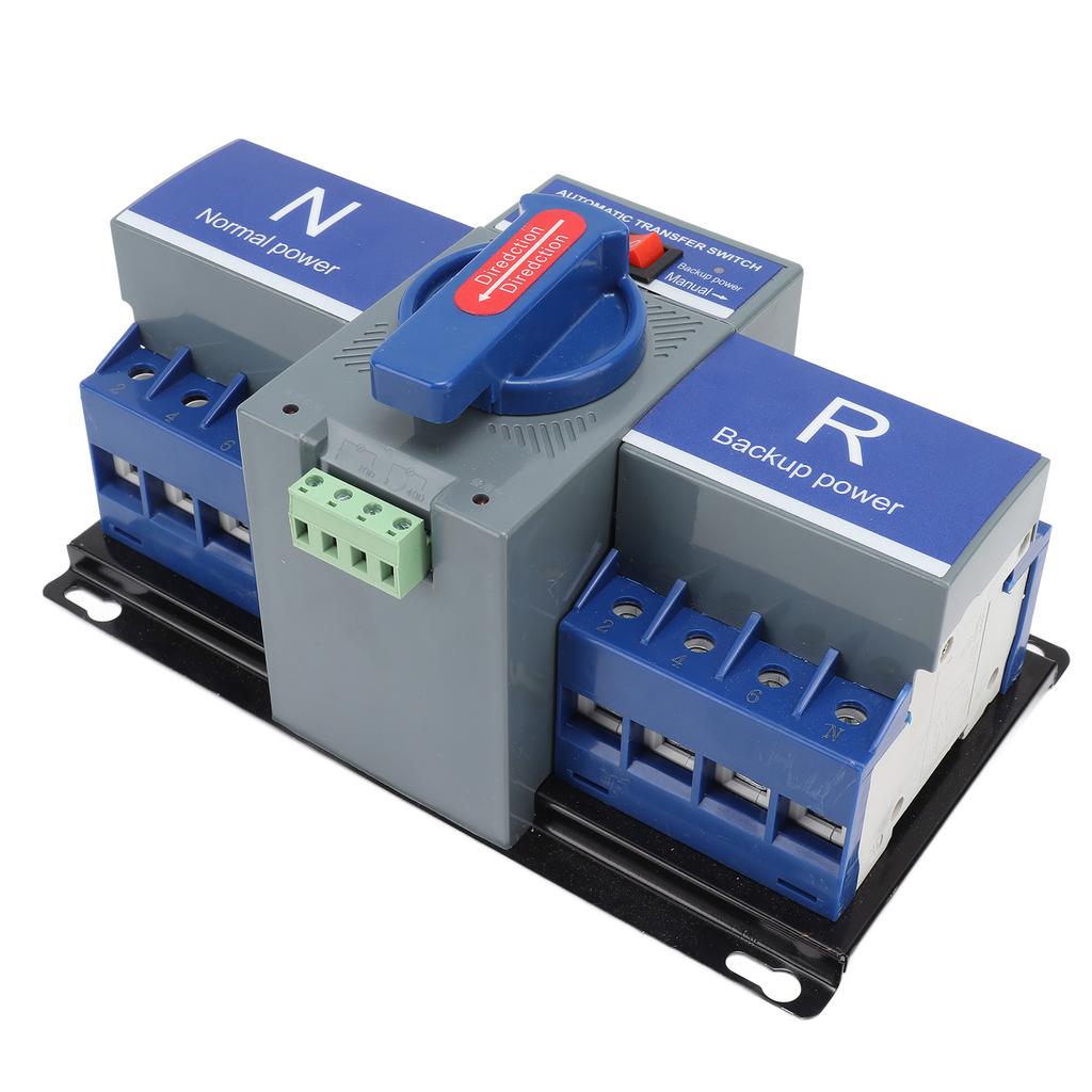 Dual Power Automatic Transfer Switch Overload Protection PC Housing Changeover Switch for Bank AC400V