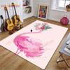 3D Flamingo Rug Carpet for Livingroom Bedroom Kids Room Colorful Modern Rug Non Slip Floor Carpet INS Style Decor Flower Carpet