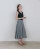 Raphael Sorob Check Shirred Skirt
