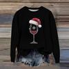 Women's Fashion Printed Long Sleeve Loose Round Neck Sweatshirt Top Fall