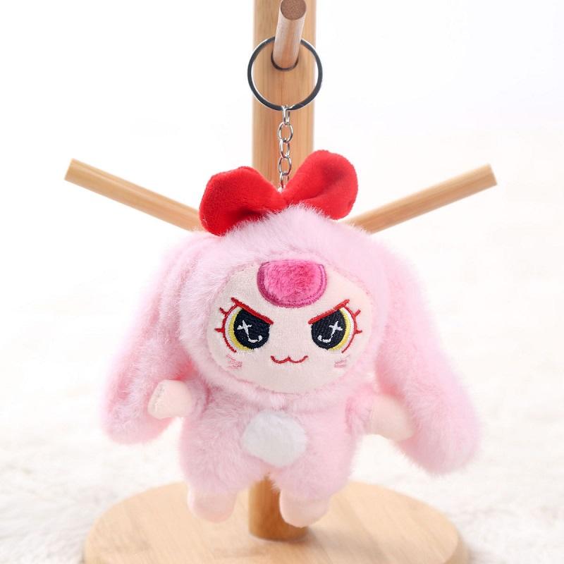 15cm Floppy Ear Bunny Plush Keychain Fairy Rabbit Stuffed Animal Toy for Bag Backpack Keys Girls Gift Soft Cute Doll Charm